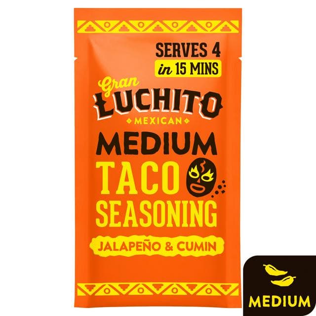 Gran Luchito 28g Mexican Jalapeno & Cumin Medium Taco Seasoning - gallery image 1