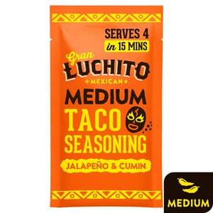 Gran Luchito 28g Mexican Jalapeno & Cumin Medium Taco Seasoning