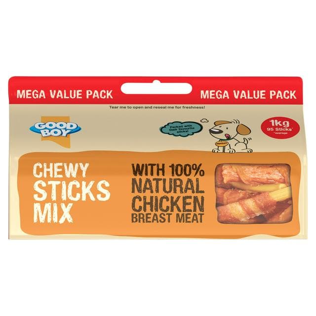 Good Boy 1kg Chewy Sticks Mix Dog Treats - gallery image 1