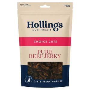 Hollings 100g Pure Beef Jerky Dog Treats