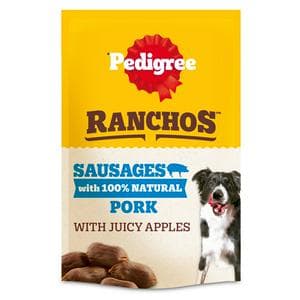 Pedigree Ranchos 60g 100% Natural Pork Sausages Dog Treats
