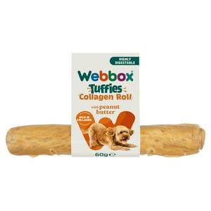 Webbox Tuffies 60g Collagen Roll with Peanut Butter Dog Treats