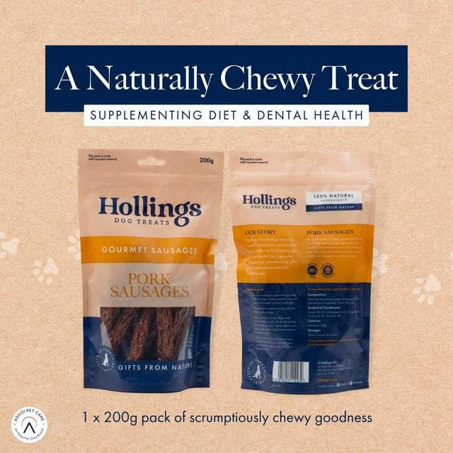 Hollings 200g Pork Sausages Dog Treats - gallery image 2