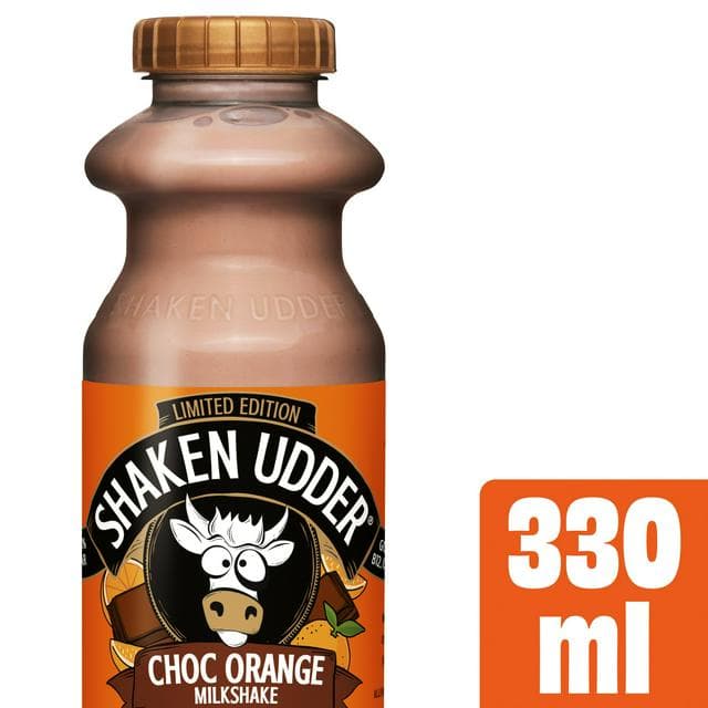 Shaken Udder 330ml Chocolate Orange Milkshake, Limited Edition - gallery image 1