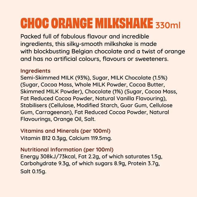 Shaken Udder 330ml Chocolate Orange Milkshake, Limited Edition - gallery image 3