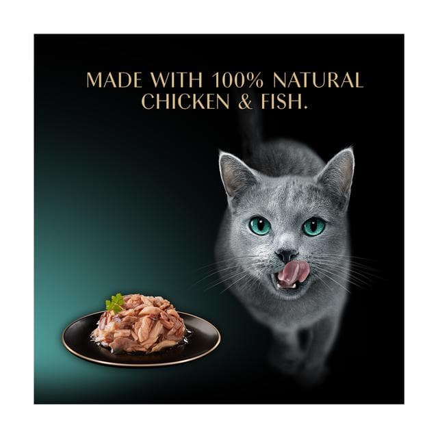 Sheba Filets 60g Adult Wet Cat Food with Chicken & Tuna in Gravy Tray - gallery image 3