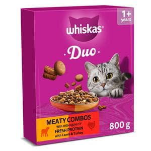 Whiskas Duo 800g 1+ Meaty Combos Dry Cat Food