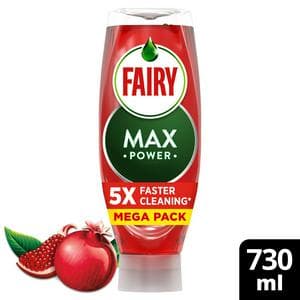 Fairy Max Power Pomegranate Washing Up Liquid 730ml
