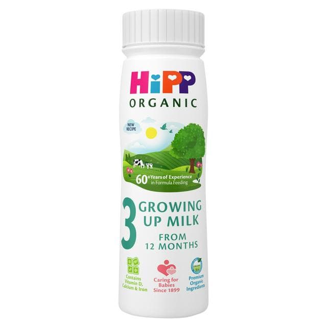 HiPP Organic 3 Growing up Baby Milk Ready to Feed Liquid Formula, From 12th Months, 200ml - gallery image 1