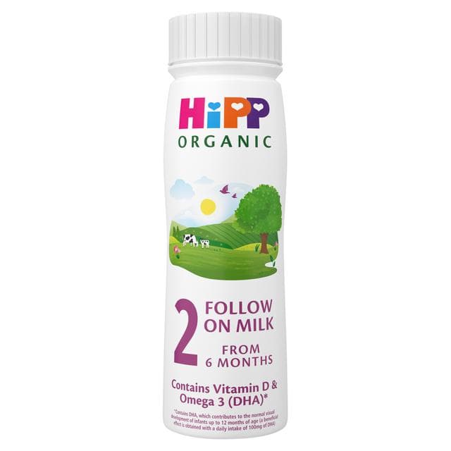 HiPP 200ml Organic 2 Follow On Liquid Formula Ready to Feed From 6 Months Baby Milk - gallery image 2