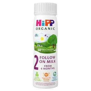 HiPP 200ml Organic 2 Follow On Liquid Formula Ready to Feed From 6 Months Baby Milk