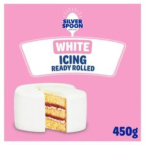 Silver Spoon 430g White Ready Rolled Icing