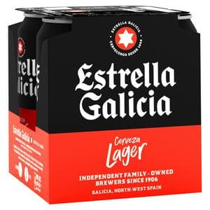 Estrella Galicia 4 x 44cl Cerveza Lager Beer Cans