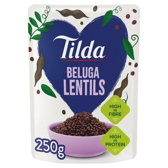 Tilda 250g Beluga Lentils - gallery image 1