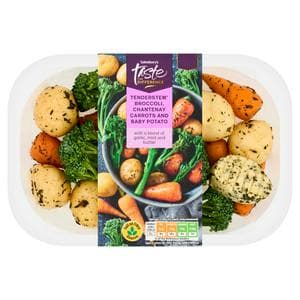 Sainsbury's 275g Tenderstem Broccoli, Chantenay Carrots & Baby Potato, Taste the Difference