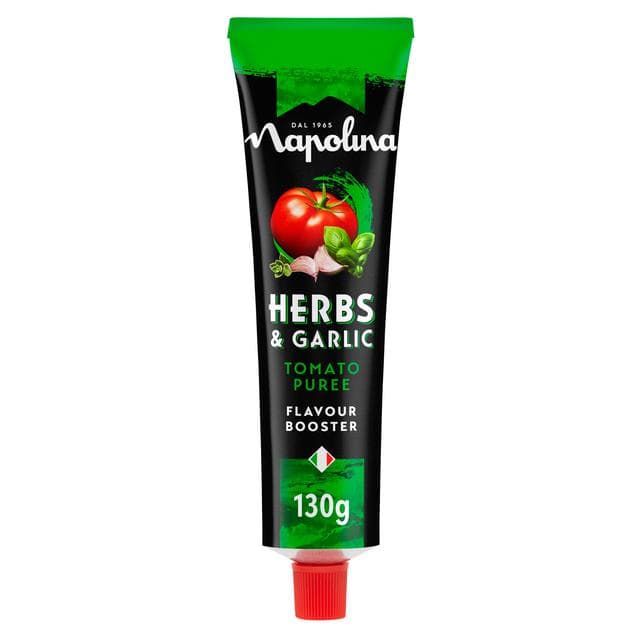 Napolina 130g Herbs & Garlic Tomato Puree - gallery image 2