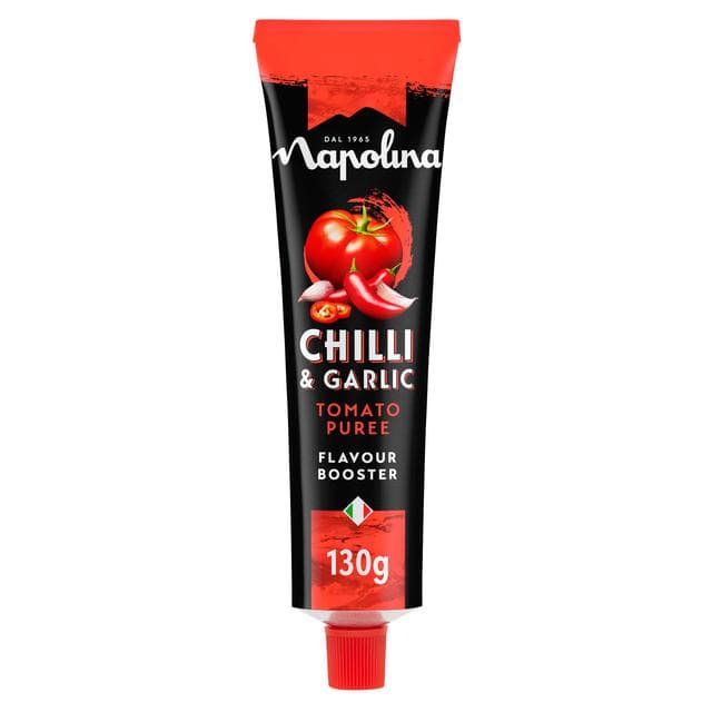 Napolina 130g Chilli & Garlic Tomato Puree - gallery image 2