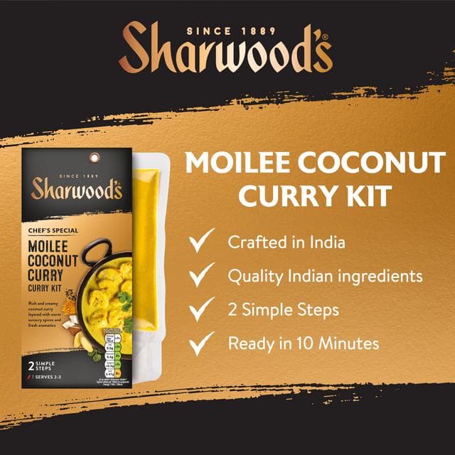 Sharwood's Chef's Special 250g Indian Moilee Coconut Curry Sauce Meal Kit - gallery image 3