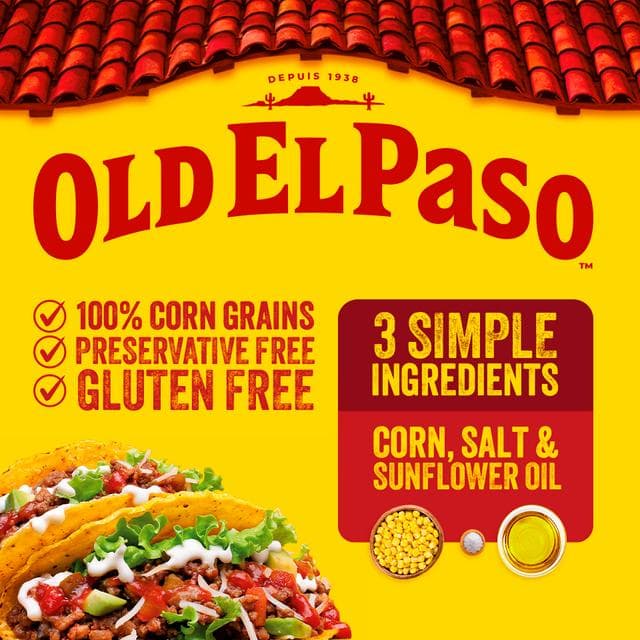 Old El Paso 12 x Crunchy Taco Shells 135g - gallery image 2