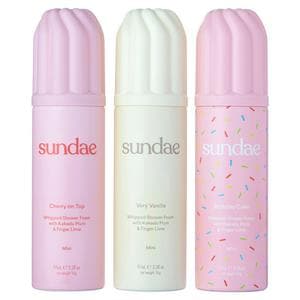 Sundae 3 x 97ml Mini Shower Foam Trio Gift Set