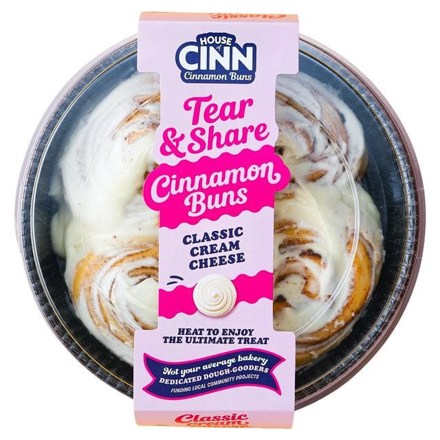 House of Cinn 340g Classic Cream Cheese Cinnamon Buns - gallery image 1