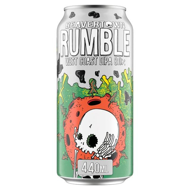 Beavertown 440ml Rumble West Coast DIPA Beer Can - gallery image 1