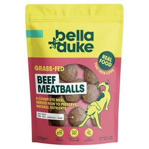 Bella + Duke 225g Grass Fed Beef Meatballs Dog Food
