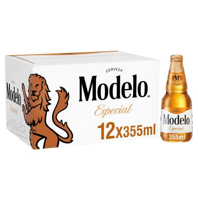 Modelo 12 x 355ml Especial Lager Beer Bottles - gallery image 2