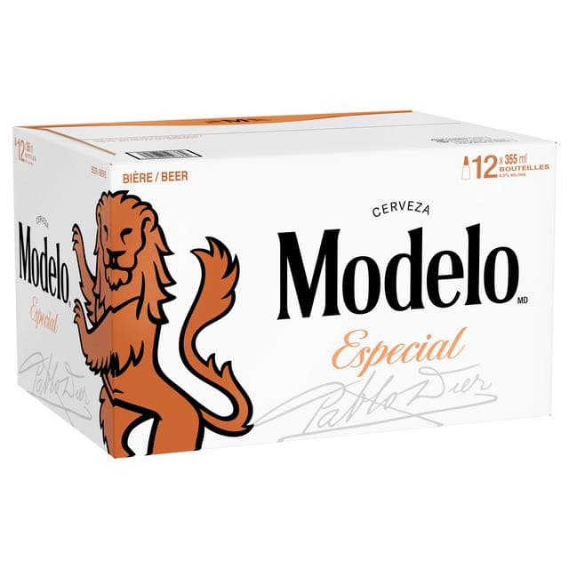 Modelo 12 x 355ml Especial Lager Beer Bottles - gallery image 3