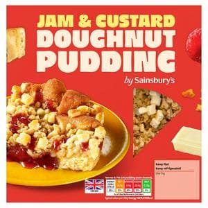 Sainsbury's Loaded 370g Jam & Custard Doughnut Dessert