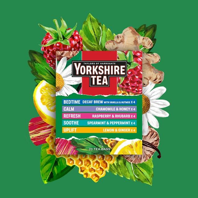 Yorkshire Tea 20 x Fruit & Herbal Selection Pack Enveloped Tea Bags - gallery image 4