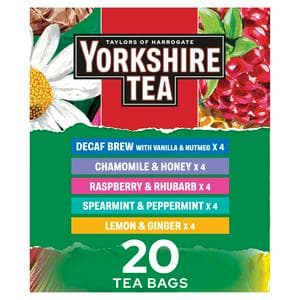 Yorkshire Tea 20 x Fruit & Herbal Selection Pack Enveloped Tea Bags