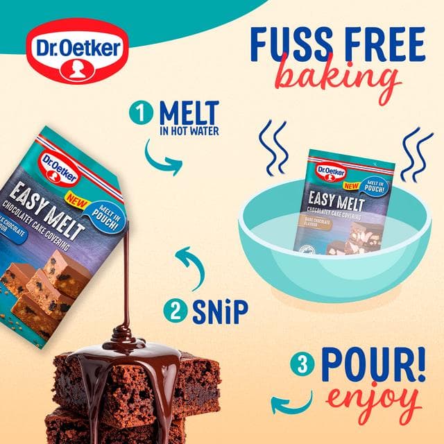 Dr. Oetker Easy Melt 150g Dark Chocolatey Cake Covering - gallery image 2