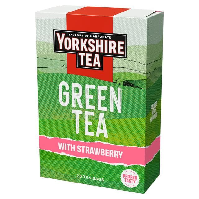 Yorkshire Tea 20 x Strawberry Green Tea Bags - gallery image 2