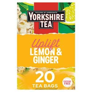 Yorkshire Tea 20 x Uplift Lemon & Ginger Fruit & Herbal Tea Bags