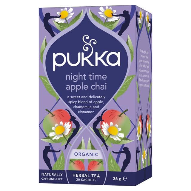 Pukka 20 x Organic Night Time Chamomile, Apple & Cinnamon Sleep Tea Bags 36g - gallery image 2