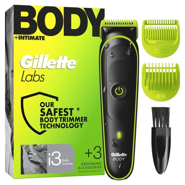 Gillette Labs i3 Skin First Technology Waterproof Mens Body + Intimate Hair Trimmer - gallery image 1