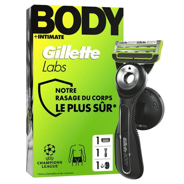 Gillette Labs Body + Intimate Razor for Men with Magnetic Shower Hanger - gallery image 1