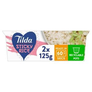 Tilda 2 x 125g Sticky Rice