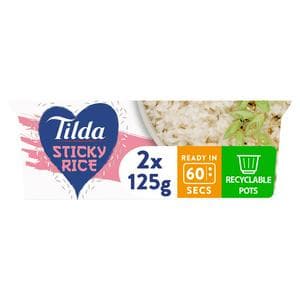 Tilda 2 x 125g Sticky Rice