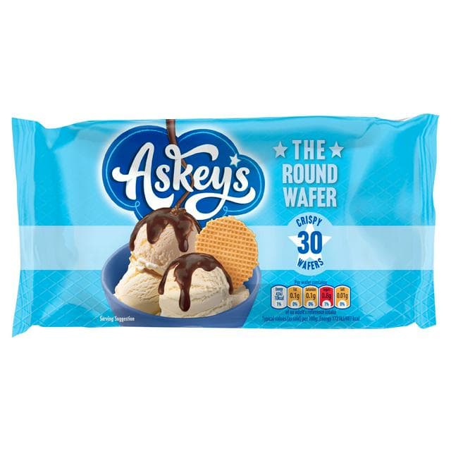 Askey's 30 x The Round Crispy Wafer 60g - gallery image 1