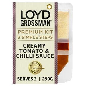 Loyd Grossman 290g Creamy Tomato & Chilli Pasta Sauce Kit