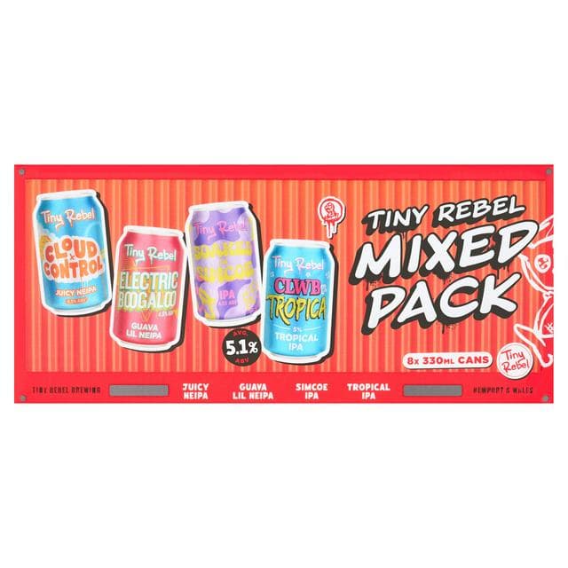 Tiny Rebel 8 x 330ml Mixed Pack Cans - gallery image 1