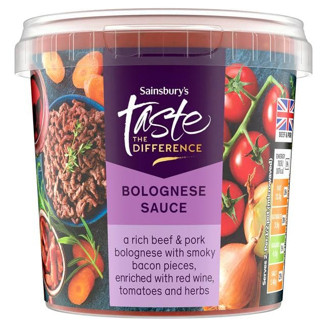 Sainsbury's 350g Bolognese Pasta Sauce, Taste the Difference - gallery image 1