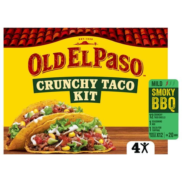 Old El Paso 292g Smoky BBQ Crunchy Taco Kit - gallery image 1