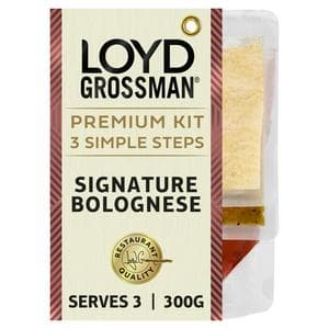 Loyd Grossman 300g Signature Bolognese Tomato Pasta Sauce Kit