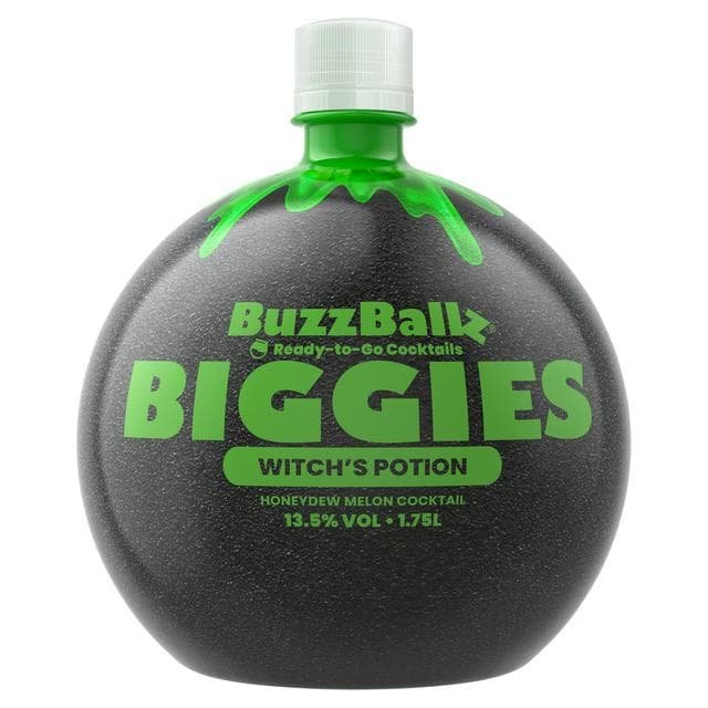 BuzzBallz Biggies 1.75L Witch's Potion Honeydew Melon Cocktail - gallery image 1