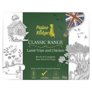 Paleo Ridge 1kg Classic Range Lamb Tripe & Chicken Dog Food