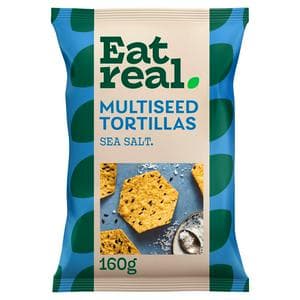 Eat Real Multiseed Tortilla Salted 160g