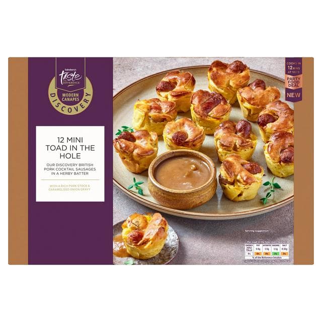 Sainsbury's Discovery 380g Mini Toads in the Hole, Taste the Difference - gallery image 1